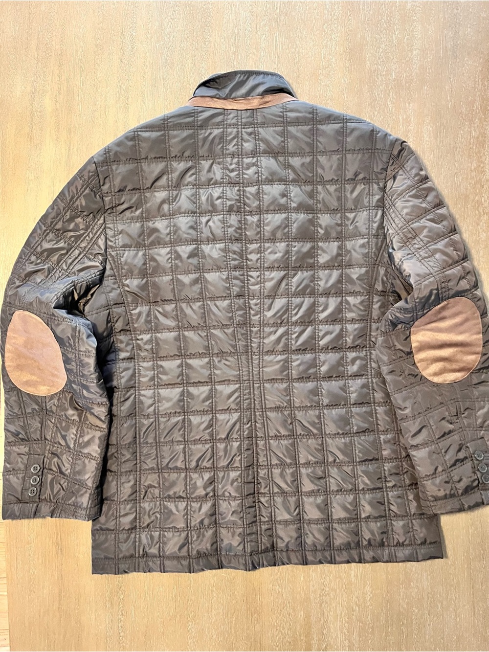 Taylorbyrd Quilted XL Brown Jacket Mens Jacket Removable Collar - Picture 2 of 10
